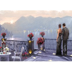 Art Puzzle (4449) - Richard Macneil: "Lake Cafe" - 1000 pezzi
