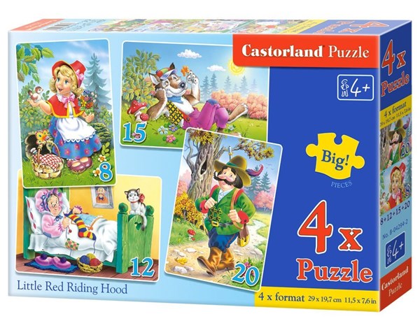 Castorland (04294) - "Little Red Riding Hood" - 8 12 15 20 pezzi