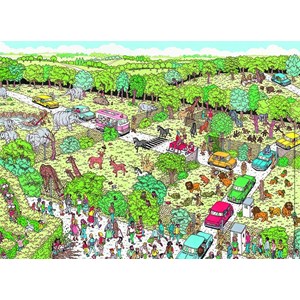 Nathan (86725) - "Where's Wally? Safaripark" - 100 pezzi