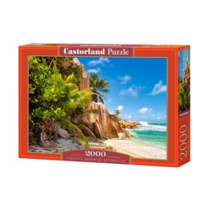 Castorland (C-200665) - "Paradise Beach of Seychelles" - 2000 pezzi