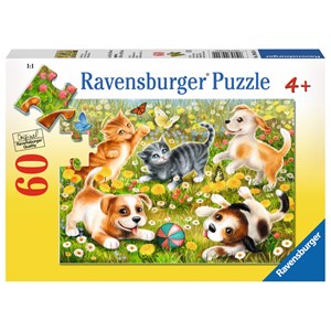 Ravensburger (09624) - "Cats & Dogs" - 60 pezzi