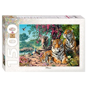 Step Puzzle (83054) - "Tigers" - 1500 pezzi