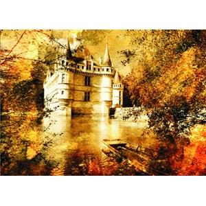 Gold Puzzle (60188) - "Azay le Rideau Castle" - 500 pezzi