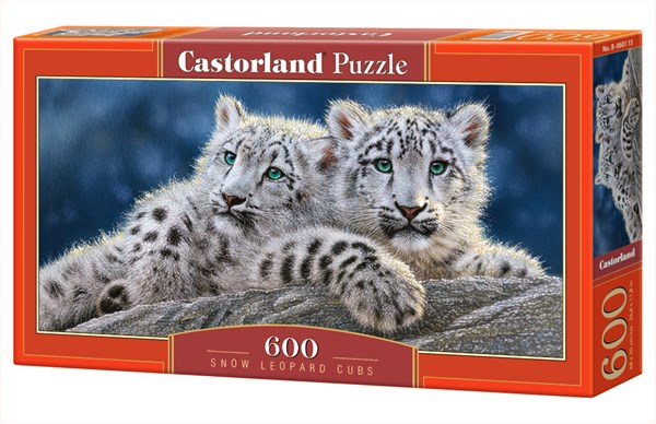 Castorland (B-060115) - "Snow Leopard Cubs" - 600 pezzi
