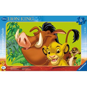 Ravensburger (06008) - "The Lion King, Simba the Lion Cub" - 15 pezzi