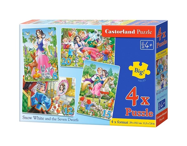 Castorland (B-04423) - "Snow White and the Seven Dwarves" - 8 12 15 20 pezzi