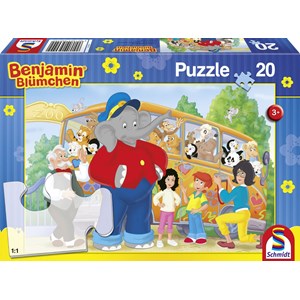 Schmidt Spiele (56049) - "Benjamin The Elephant, Trip to the Zoo" - 20 pezzi