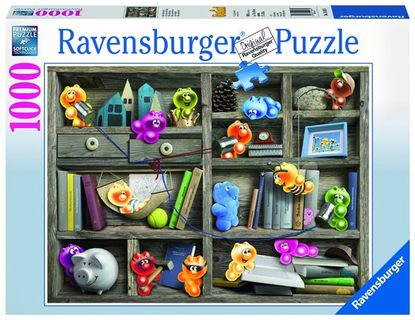 Ravensburger (19483) - "Gelini Bookshelf" - 1000 pezzi