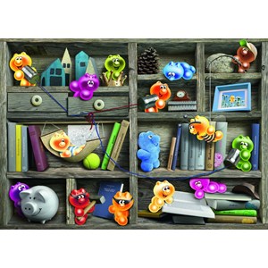 Ravensburger (19483) - "Gelini Bookshelf" - 1000 pezzi