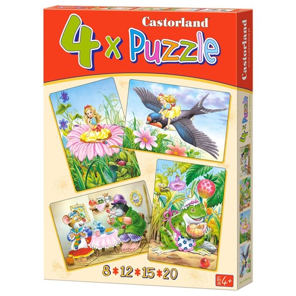 Castorland (B-04270) - "4 tales and legends" - 8 12 15 20 pezzi
