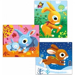 Djeco (07140) - "Rabbits" - 3 4 5 pezzi