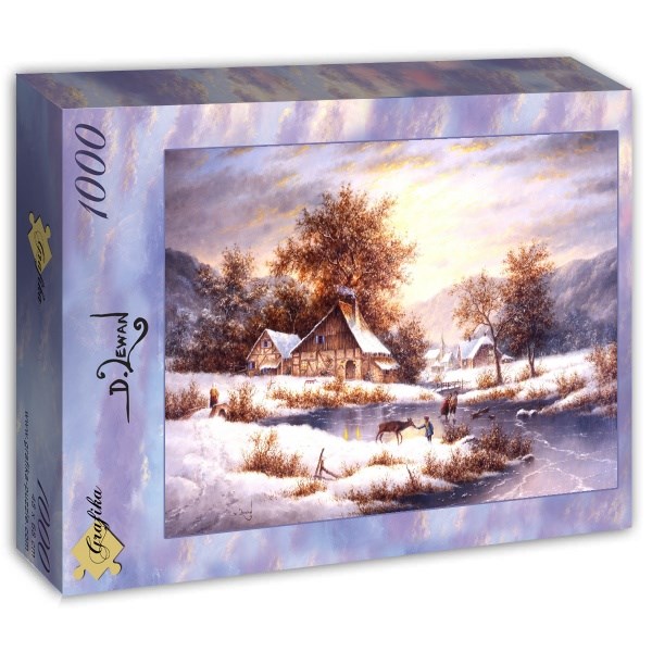 Grafika (T-00503) - Dennis Lewan: "Amber Sky Of Winter" - 1000 pezzi