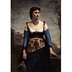 Grafika (01980) - Jean-Baptiste-Camille Corot: "Agostina, 1866" - 1000 pezzi