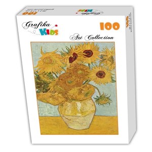 Grafika (00033) - Vincent van Gogh: "Vase with 12 sunflowers, 1888" - 100 pezzi