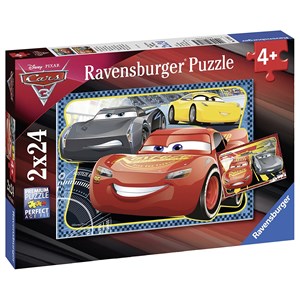 Ravensburger (07816) - "Cars 3: Adventure with Lightning McQueen" - 24 pezzi