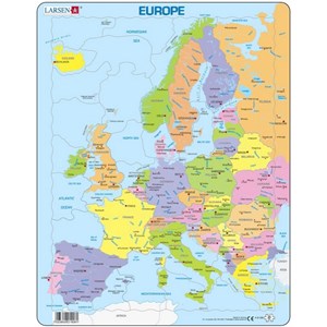 Larsen (A8-FR) - "Map of Europe - FR" - 37 pezzi