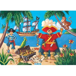 Djeco (07220) - "The Pirate and his Treasure" - 36 pezzi