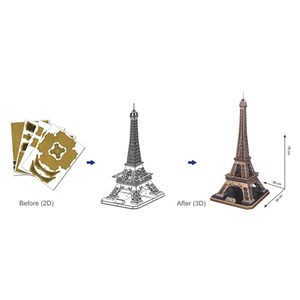 Cubic Fun (MC091H) - "France, Paris: Eiffel Tower" - 82 pezzi