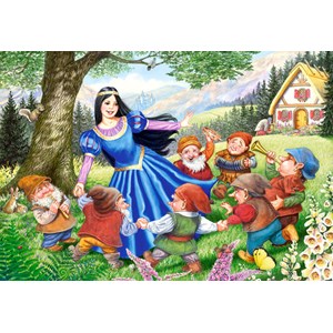 Castorland (B-040049) - "Snow White and the seven dwarves" - 40 pezzi