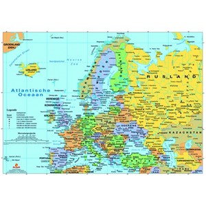 PuzzelMan (125) - "Map of Europe" - 99 pezzi