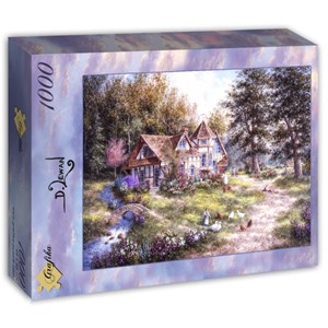Grafika (T-00510) - Dennis Lewan: "Glacier Ridge Manor" - 1000 pezzi