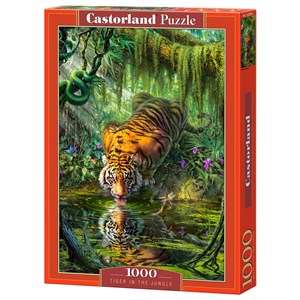 Castorland (C-103935) - "Tiger in the Jungle" - 1000 pezzi