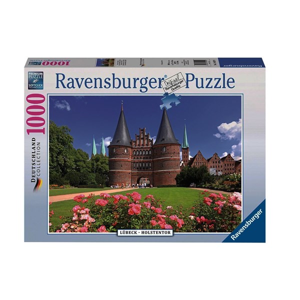 Ravensburger (19459) - "Lübeck, Holstentor, Germany" - 1000 pezzi