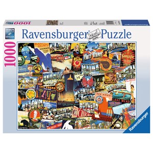 Ravensburger (19212) - "On the Road!" - 1000 pezzi