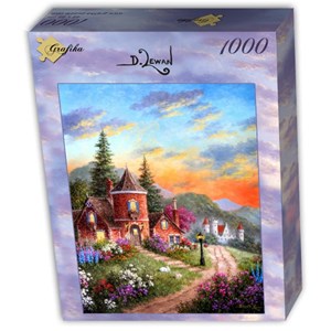 Grafika (T-00518) - Dennis Lewan: "Castle Ridge Manor" - 1000 pezzi