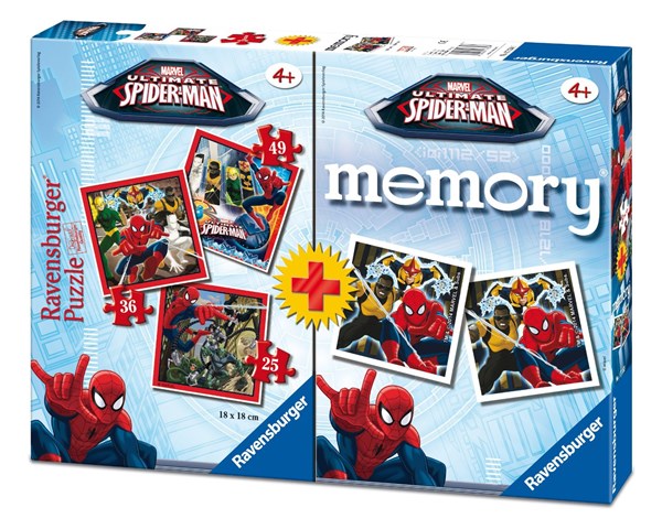 Ravensburger (07359) - "Spiderman + Memory" - 25 36 49 pezzi
