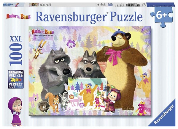 Ravensburger (10590) - "Masha and the Bear" - 100 pezzi