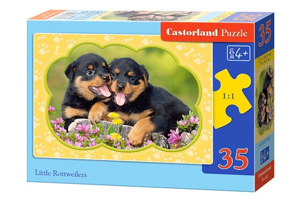 Castorland (B-035205) - "Little Rottweilers" - 35 pezzi