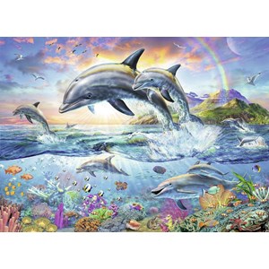 Ravensburger (13697) - "Colorful Underwater World + Coloring Booklet" - 100 pezzi