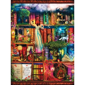 SunsOut (51067) - Aimee Stewart: "Treasure Hunt Bookshelf" - 1000 pezzi