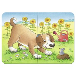 Ravensburger (06951) - "Cute Pets" - 2 4 6 8 pezzi