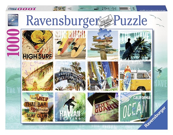 Ravensburger (19506) - "Surfer Collage" - 1000 pezzi