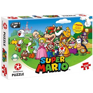 Winning Moves Games (11002) - "Super Mario" - 500 pezzi