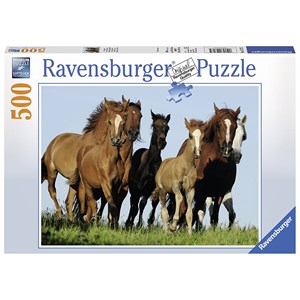 Ravensburger (14717) - "Herd of horses" - 500 pezzi