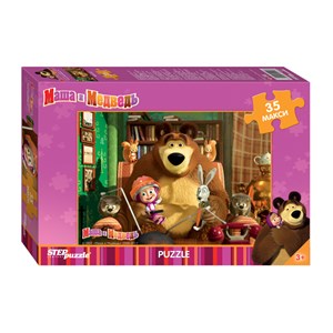 Step Puzzle (91211) - "Masha and The Bear" - 35 pezzi