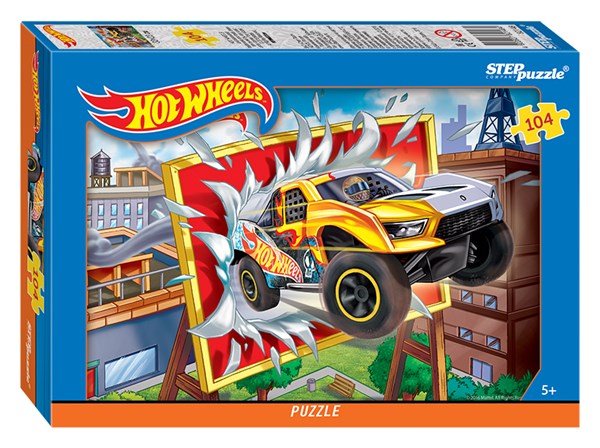 Step Puzzle (82148) - "Hot Wheels" - 104 pezzi