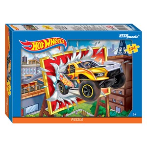 Step Puzzle (82148) - "Hot Wheels" - 104 pezzi