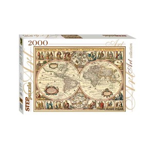 Step Puzzle (84003) - "World Map" - 2000 pezzi