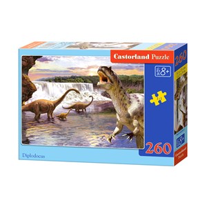 Castorland (B-26999) - "Dinosaurs, Diplodocus" - 260 pezzi