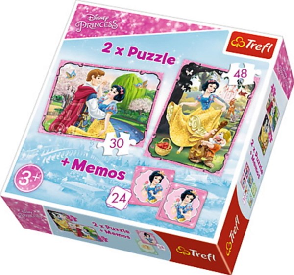 Trefl (90603) - "Disney Princess + Memo" - 30 48 pezzi