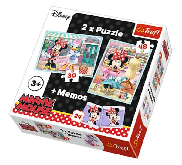 Trefl (90605) - "Minnie Mouse + Memo" - 30 48 pezzi