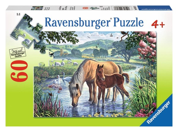 Ravensburger (09617) - Steve Crisp: "Mother and Foal" - 60 pezzi