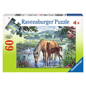 Ravensburger (09617) - Steve Crisp: "Mother and Foal" - 60 pezzi