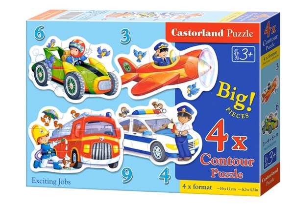 Castorland (B-005055) - "Exciting Jobs" - 3 4 6 9 pezzi