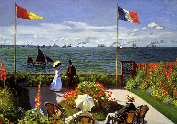 Grafika (00036) - Claude Monet: "Terrasse à Sainte-Adresse, 1867" - 1000 pezzi