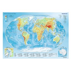 Trefl (10463) - "Physical Map of the World" - 1000 pezzi